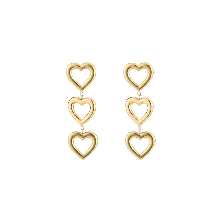 Gold All Of My Heart Earrings