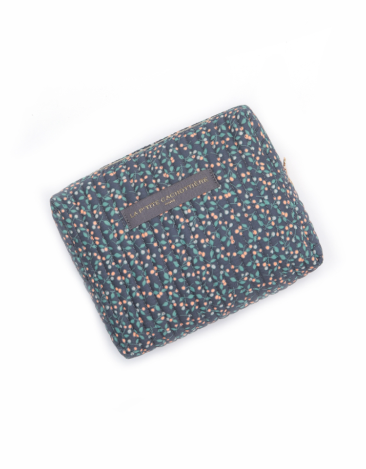 Marly Flower Toiletry Bag / Grey (Medium)