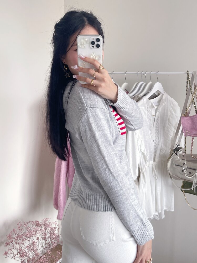 Hailey USA Knit Sweater / Grey