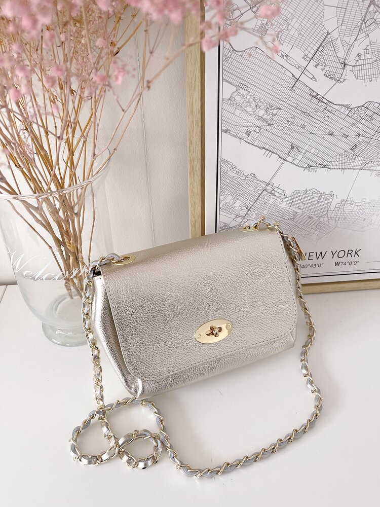 Kaya Classic Chain Bag / Metallic Gold