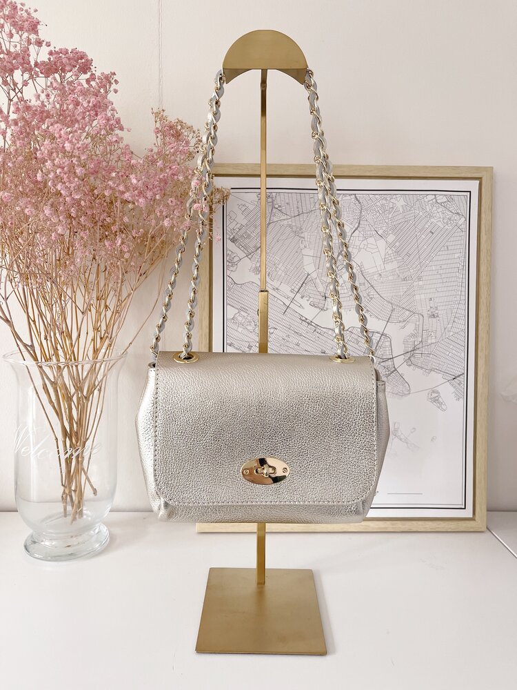 Kaya Classic Chain Bag / Metallic Gold