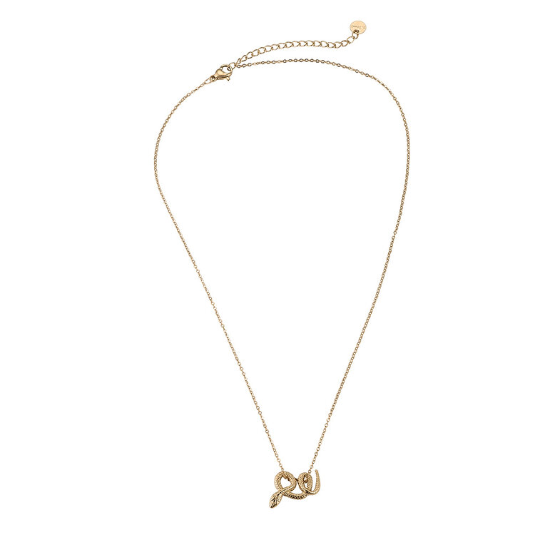 Gold Twisting Snake Necklace