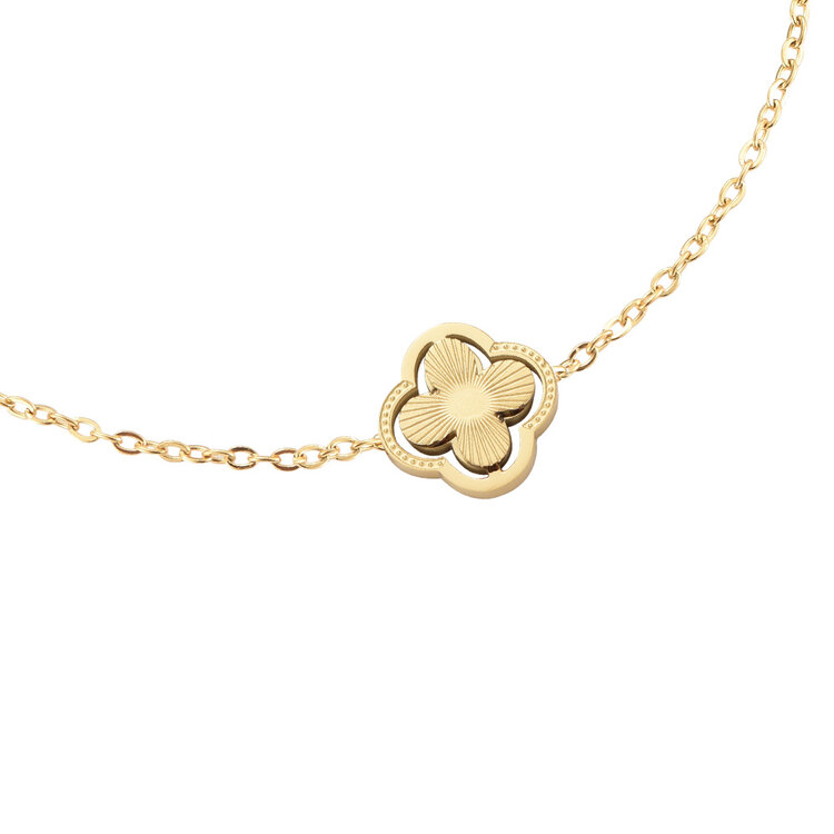 Gold United Clovers Bracelet