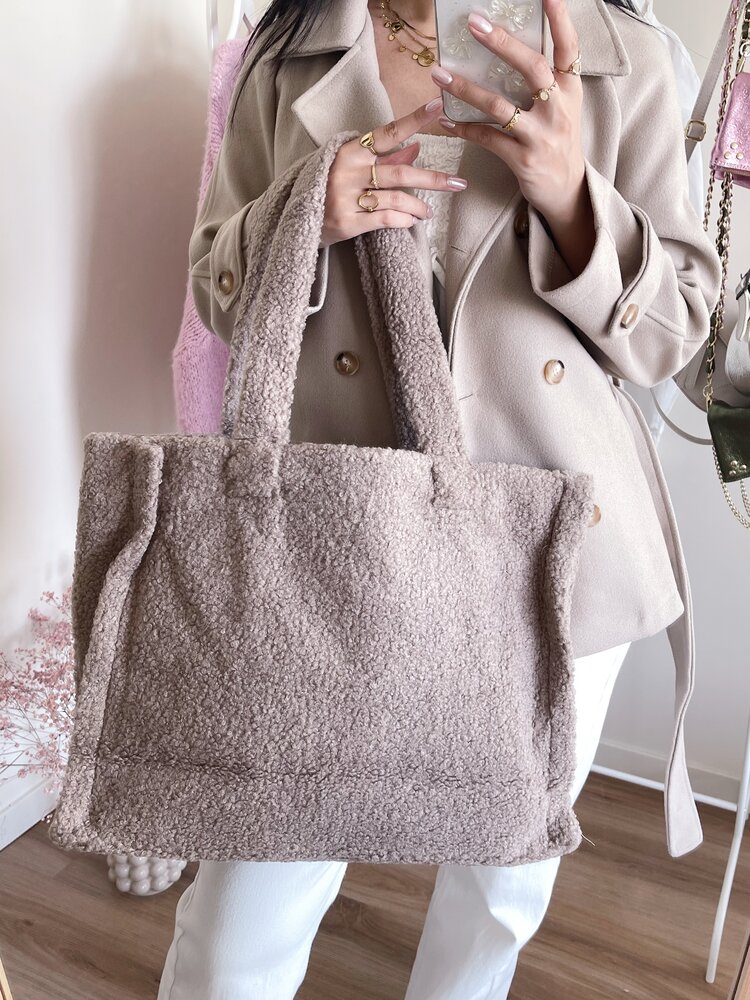 Yuni Teddy Bag / Dark Beige