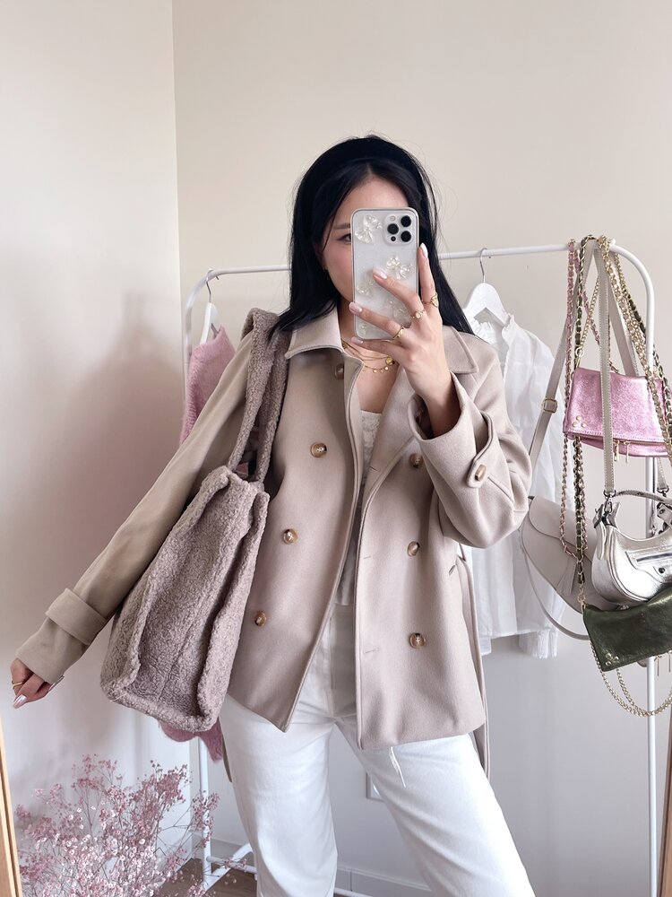 Yuni Teddy Bag / Dark Beige