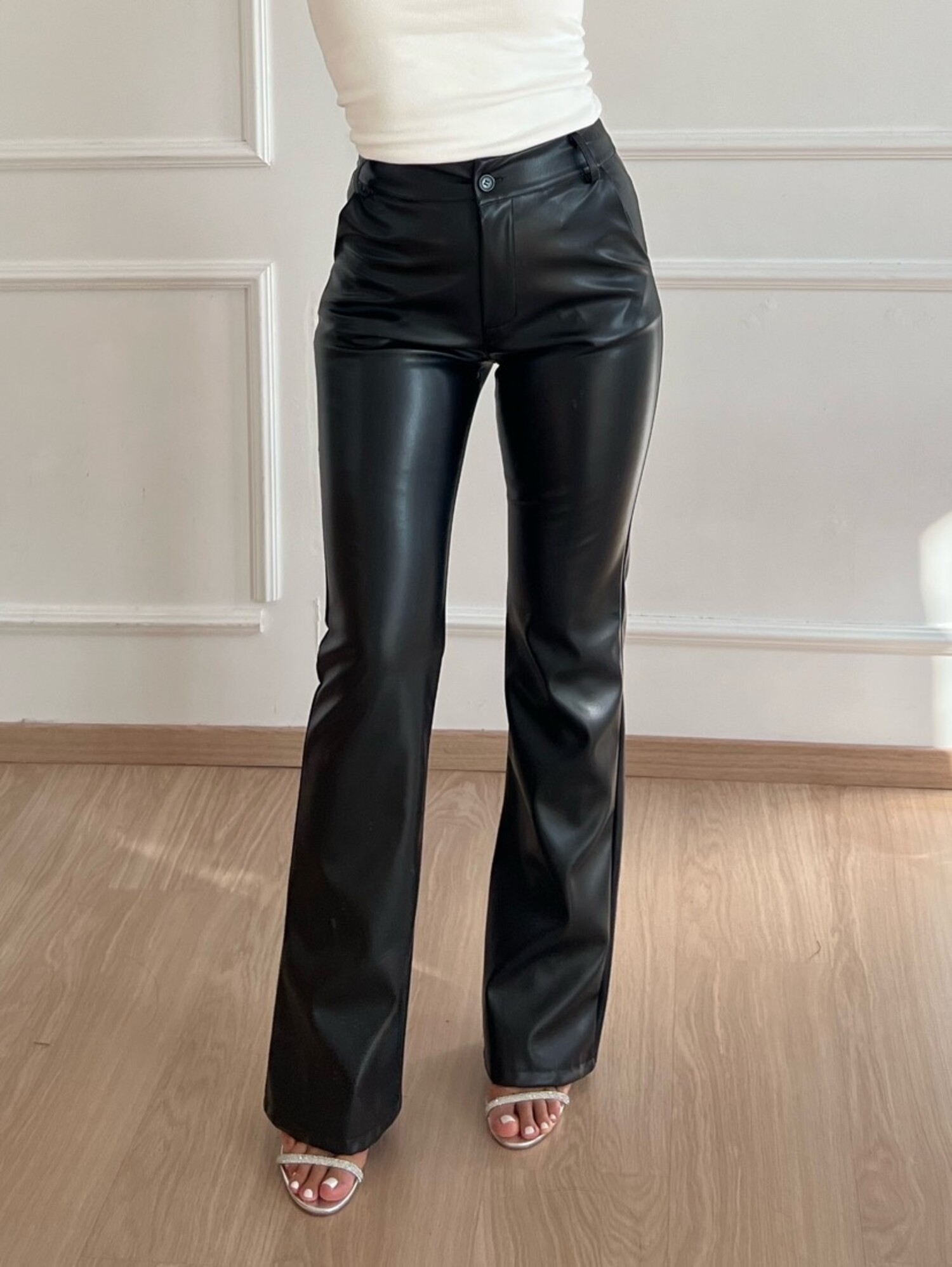 Recycled Leather Relaxed Bootcut Pant – Augusta Twenty