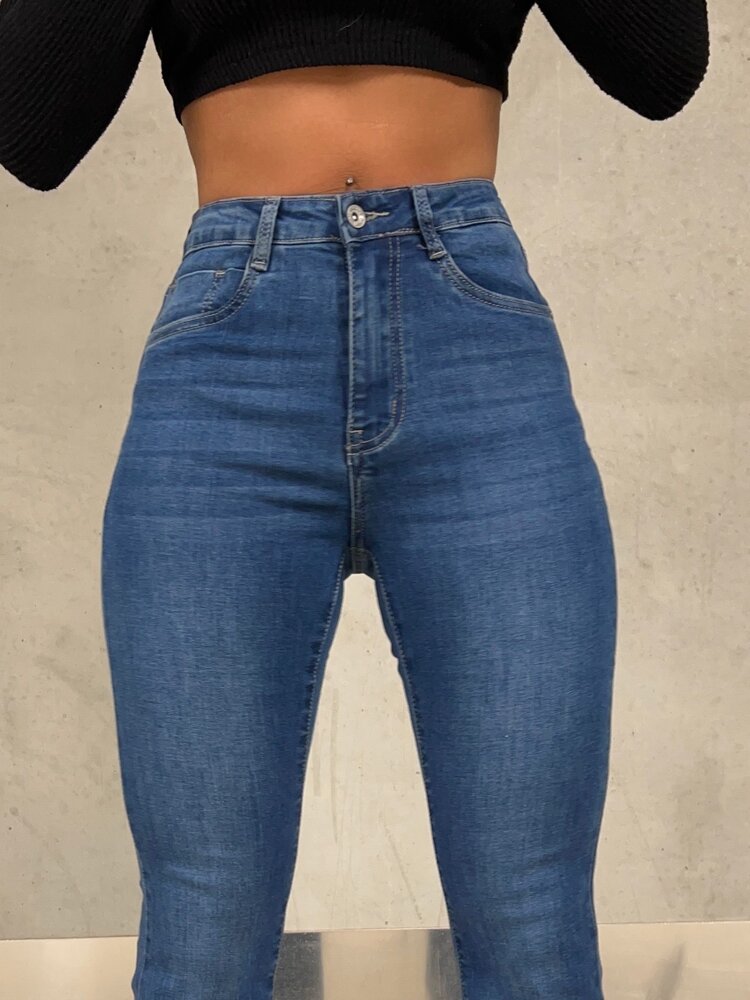 Sima Basic Flared Jeans / Dark Blue