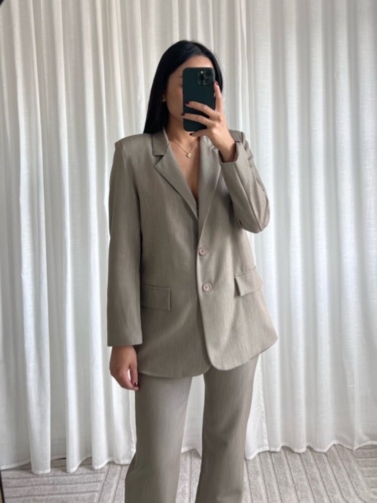 Yris Loose Fit Blazer / Oatmeal