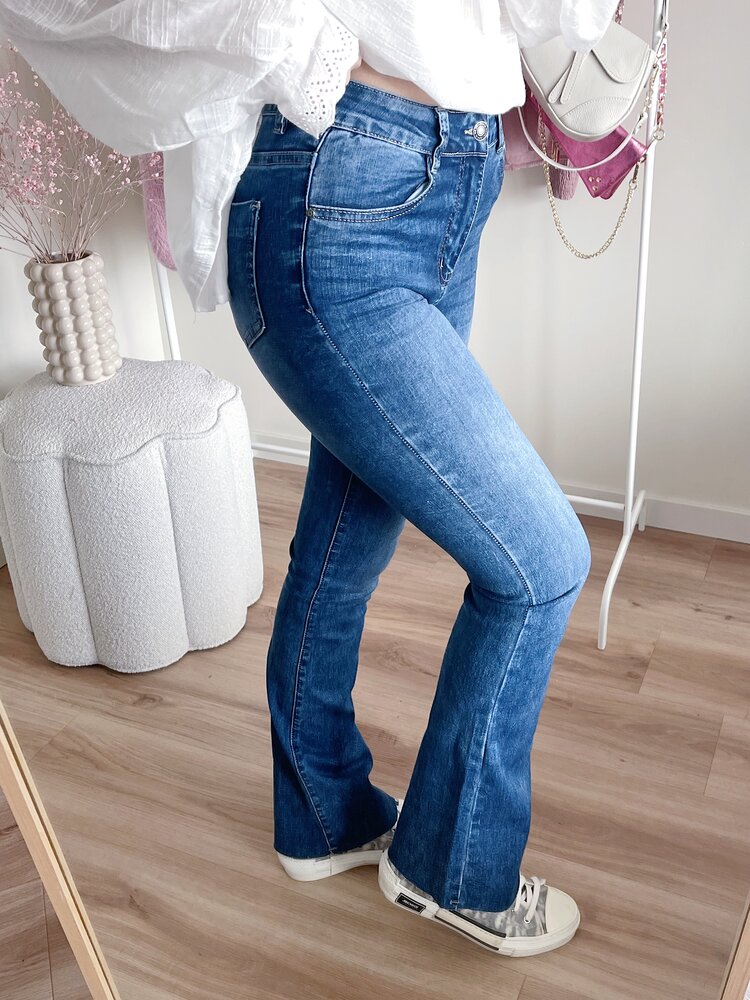 Zaar Basic Flared Jeans / Dark Blue