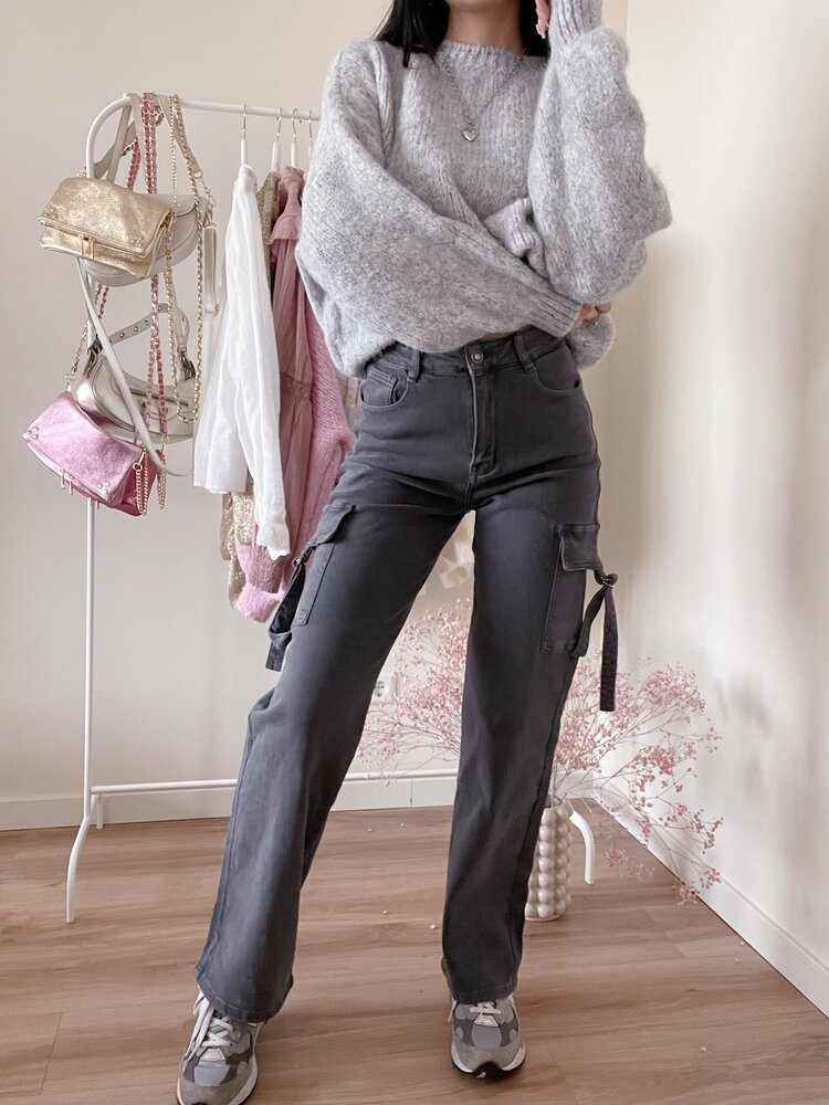 Harua Cargo Pants / Dark Grey