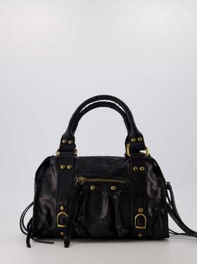 Nora City Studs Bag / Black & Bronze