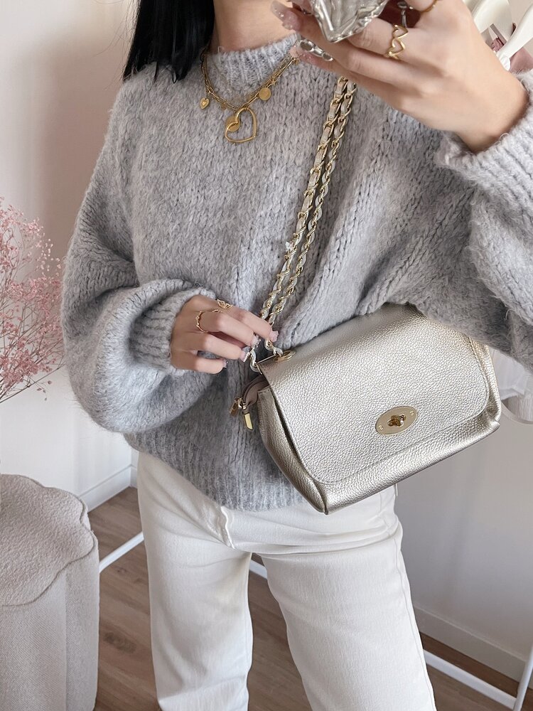 Kaya Classic Chain Bag / Metallic Gold