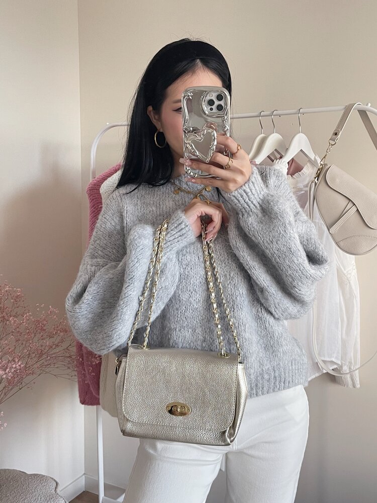 Kaya Classic Chain Bag / Metallic Gold