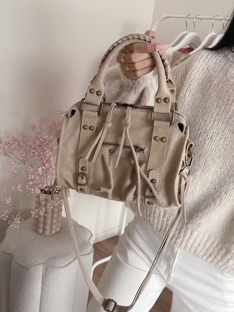 Nora City Studs Bag / Beige Sand