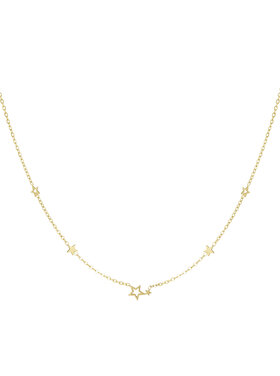 Gold Dainty Stars Necklace