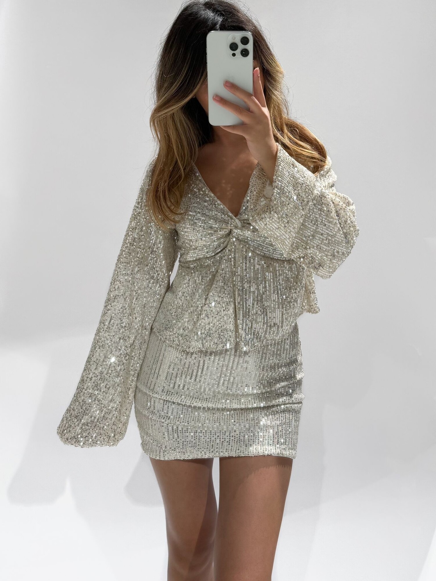 Gala Sequin Top Champagne Hello My Love