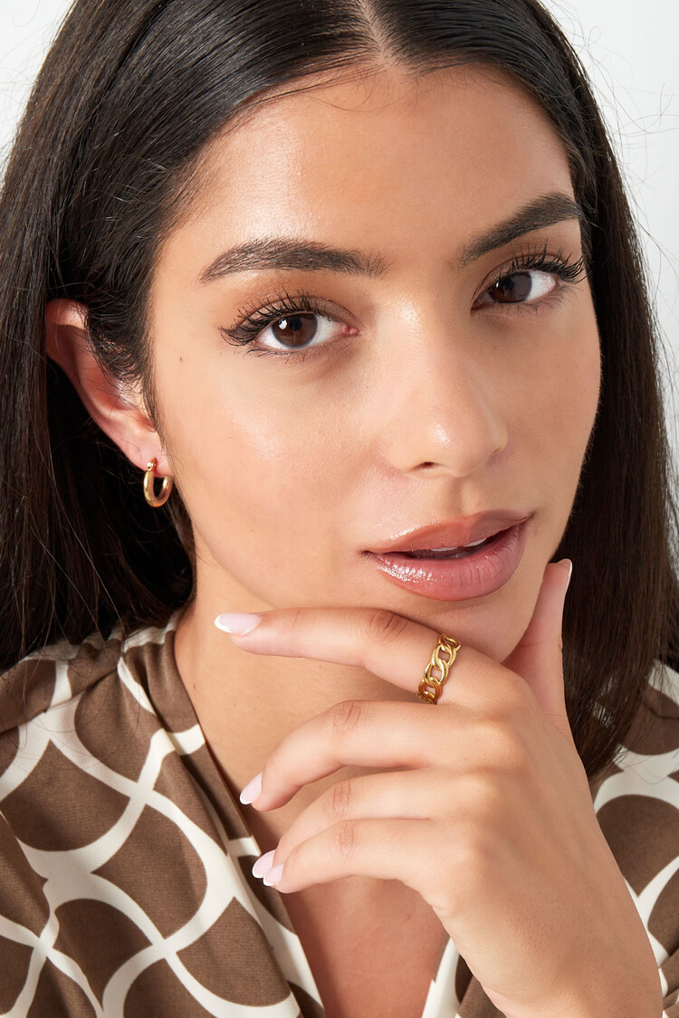 Gold Basic Chain Ring