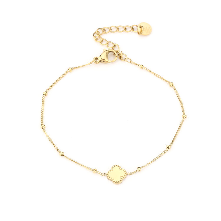 Gold Clover Dots Bracelet