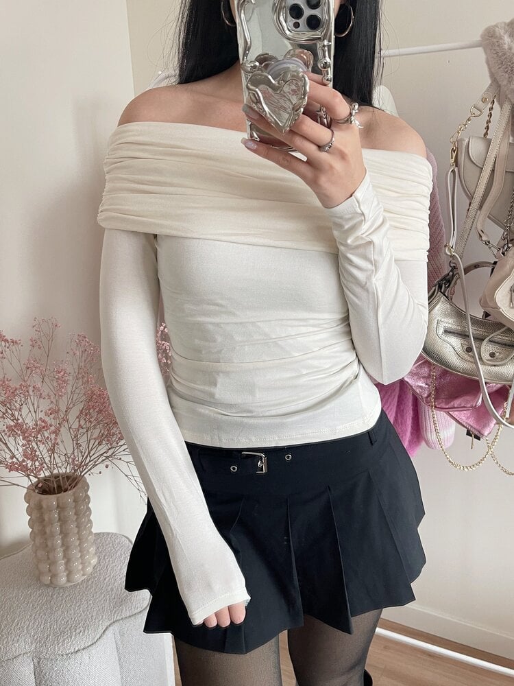 Faria Off Shoulder Top / Cream