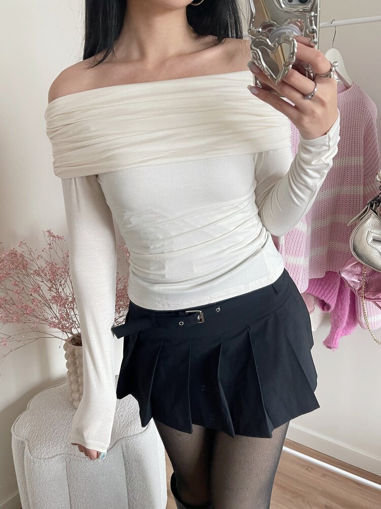 Faria Off Shoulder Top / Cream