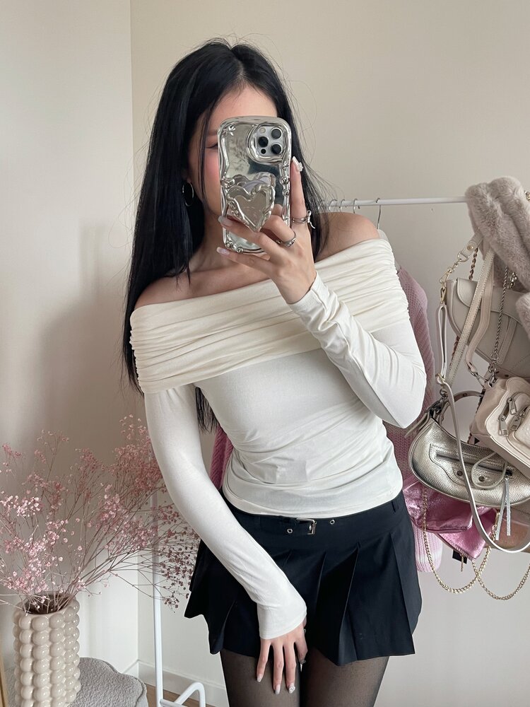 Faria Off Shoulder Top / Cream