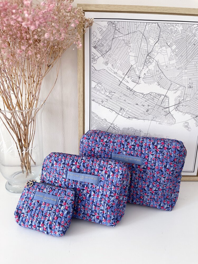 Marly Flower Toiletry Bag / Lilac (Medium)