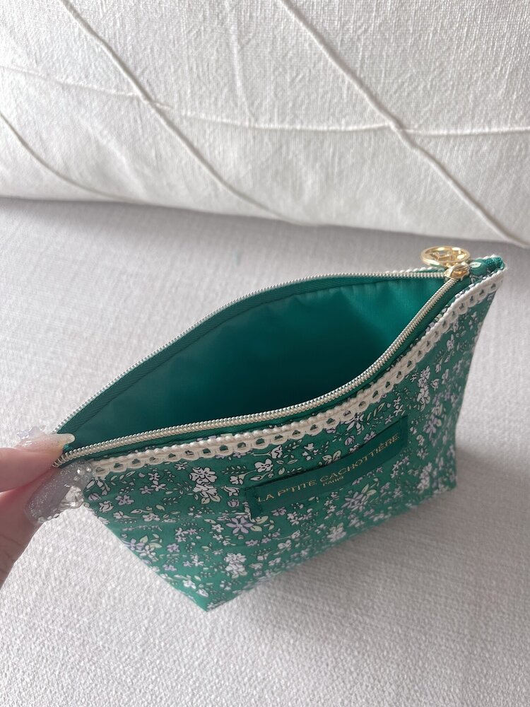 Becca Flower Pouch / Burgundy