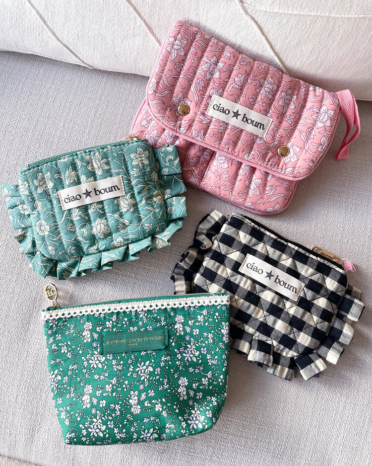 Micha Small Flower Pouch / Green