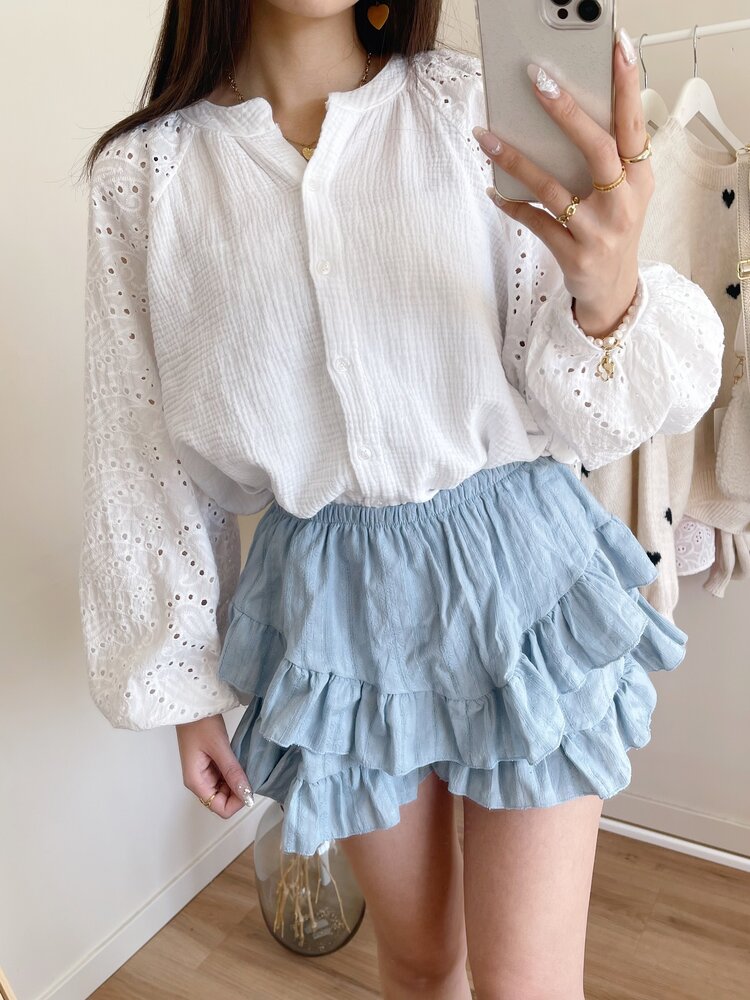 Florence Ruffle Skort / Navy Blue