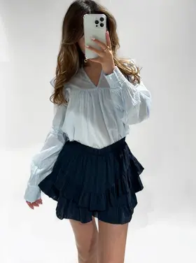 Florence Ruffle Skort / Navy Blue