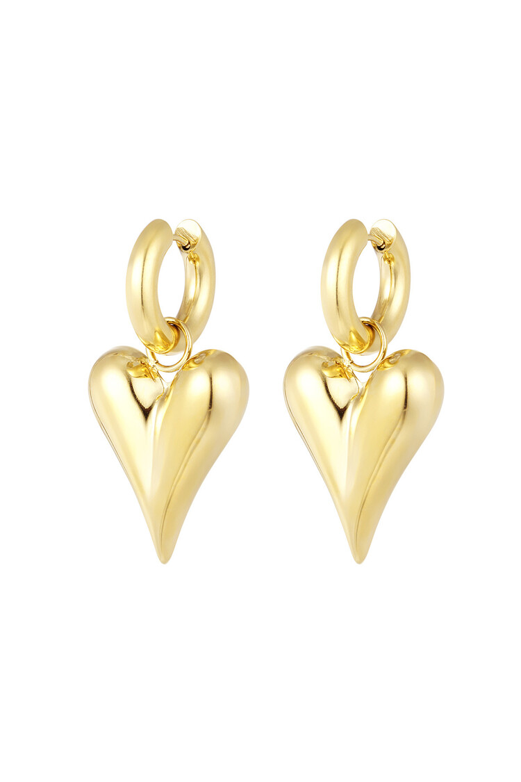 Gold Perfect Heart Earrings