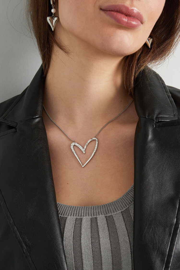 Gold Large Heart Breaker Necklace
