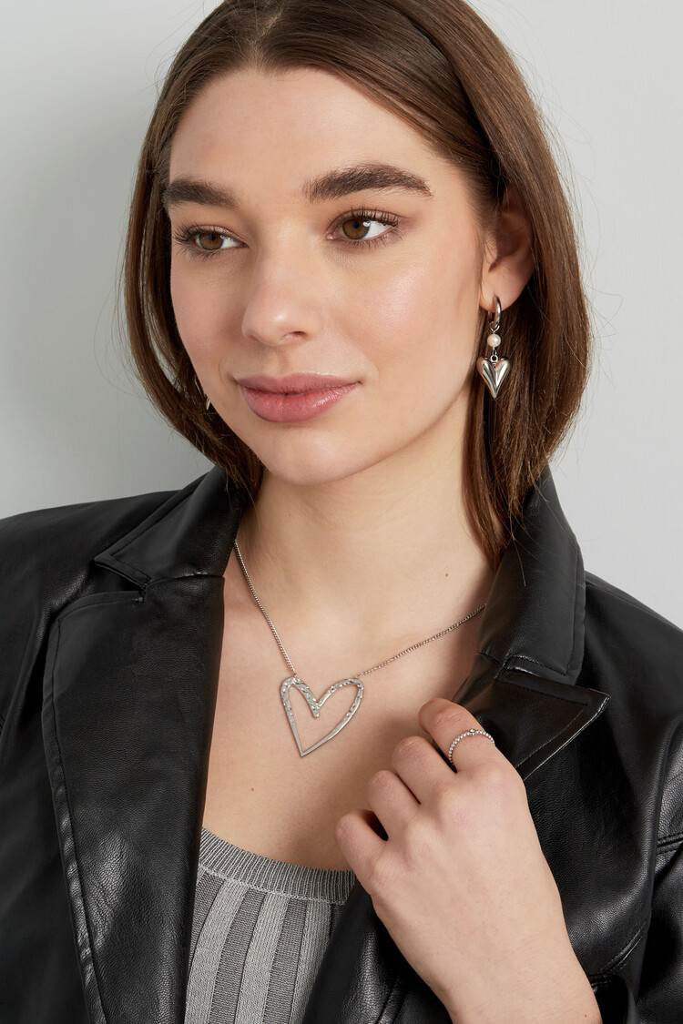 Gold Large Heart Breaker Necklace