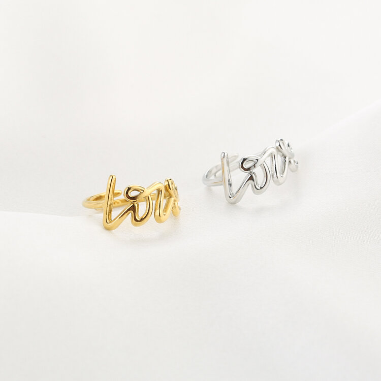 Silver Elegant Love Ring