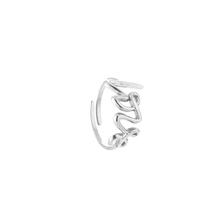 Silver Elegant Love Ring