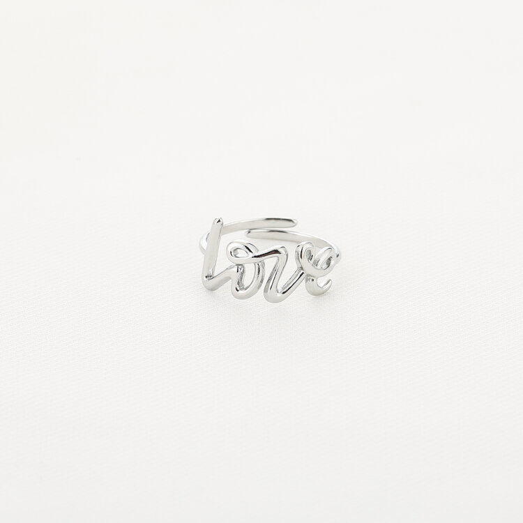 Silver Elegant Love Ring