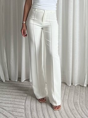 Bowie Wide Leg Trousers / White