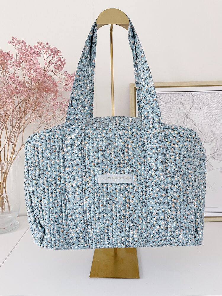 Acacia Flower Travel Bag / Sky Blue
