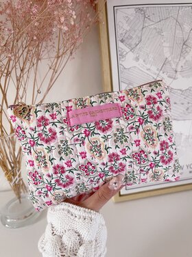 Lizzie Flower Pouch / Pink