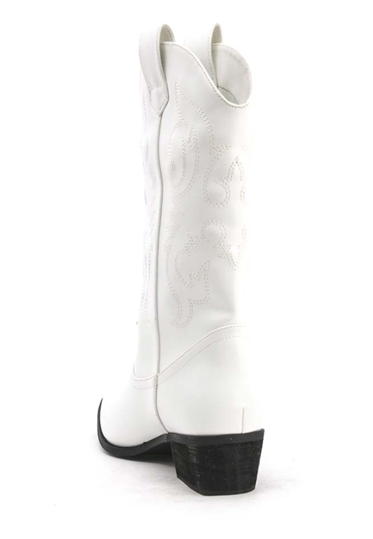 Isabelli Cowboy Boots / White
