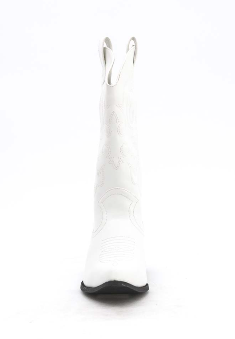 Isabelli Cowboy Boots / White