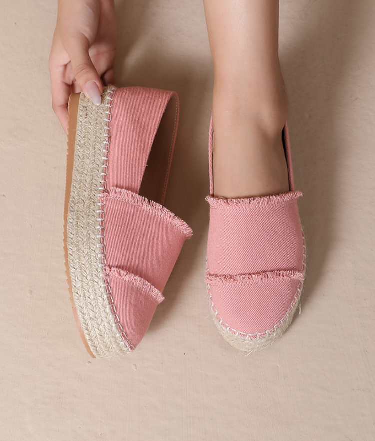 Caia Linen Espadrilles / Cream