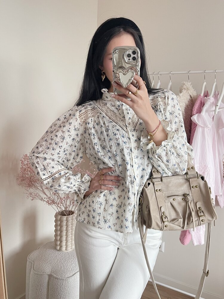 Darling Flower Embroidered Blouse