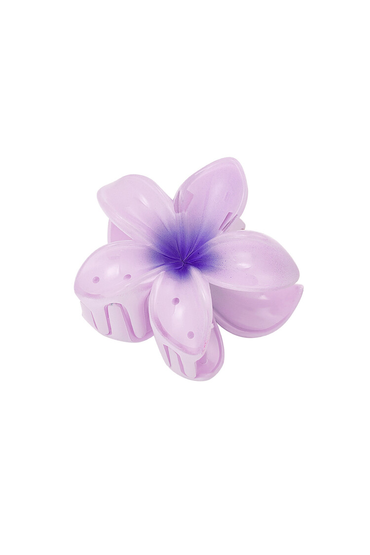 Kona Hawaii Flower Hair Claw / Purple