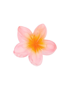 Alana Hawaii Flower Hair Claw / Pale Pink