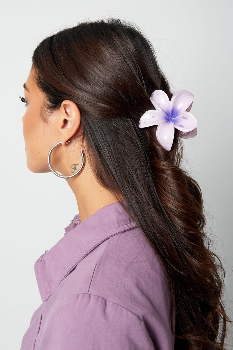 Kona Hawaii Flower Hair Claw / Blue