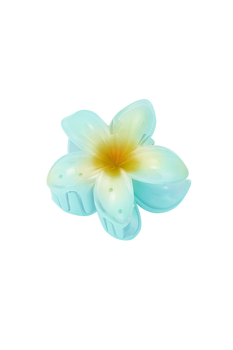 Kona Hawaii Flower Hair Claw / Blue