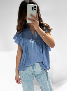 Novea Sweetheart Top / Denim Blue