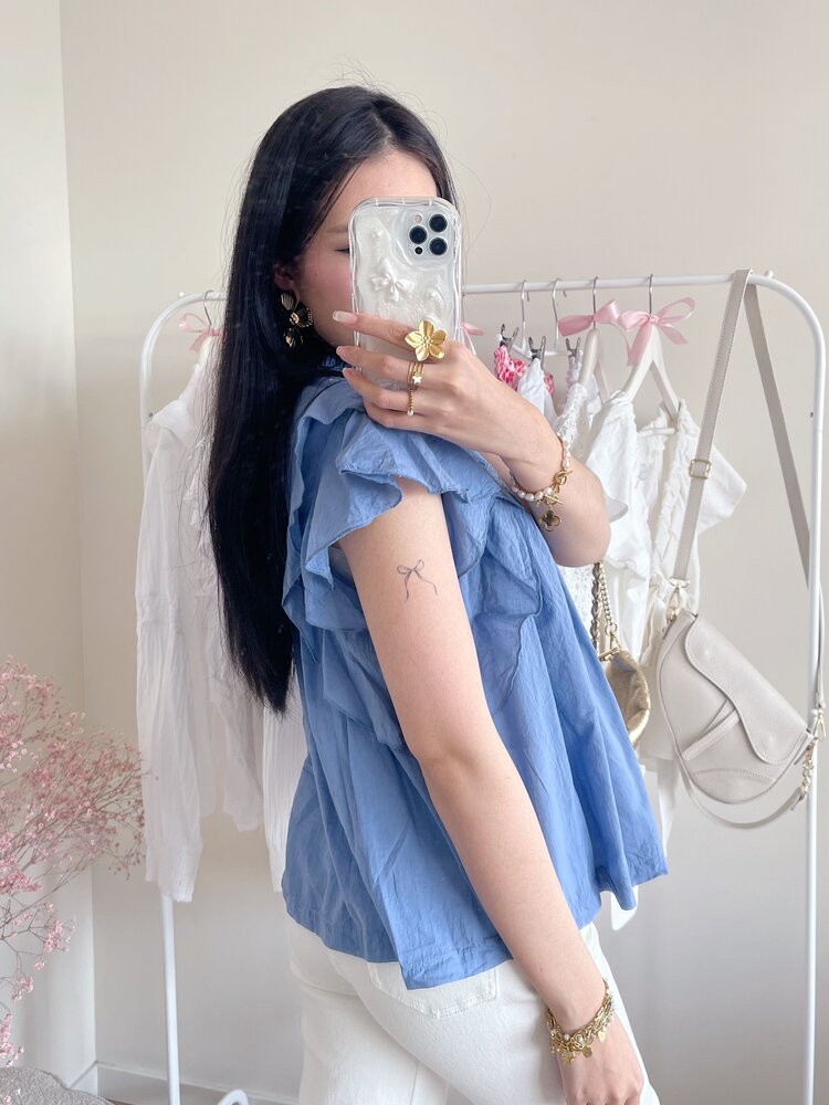 Novea Sweetheart Top / Denim Blue