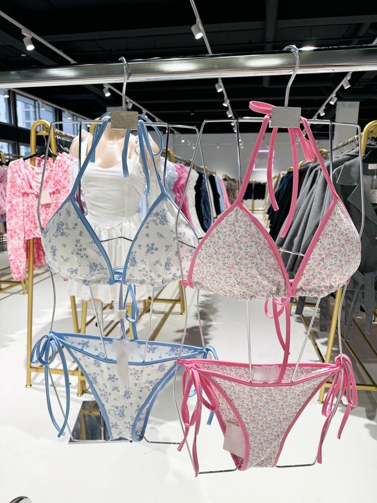 Maelina Flower Bikini Set / Pink